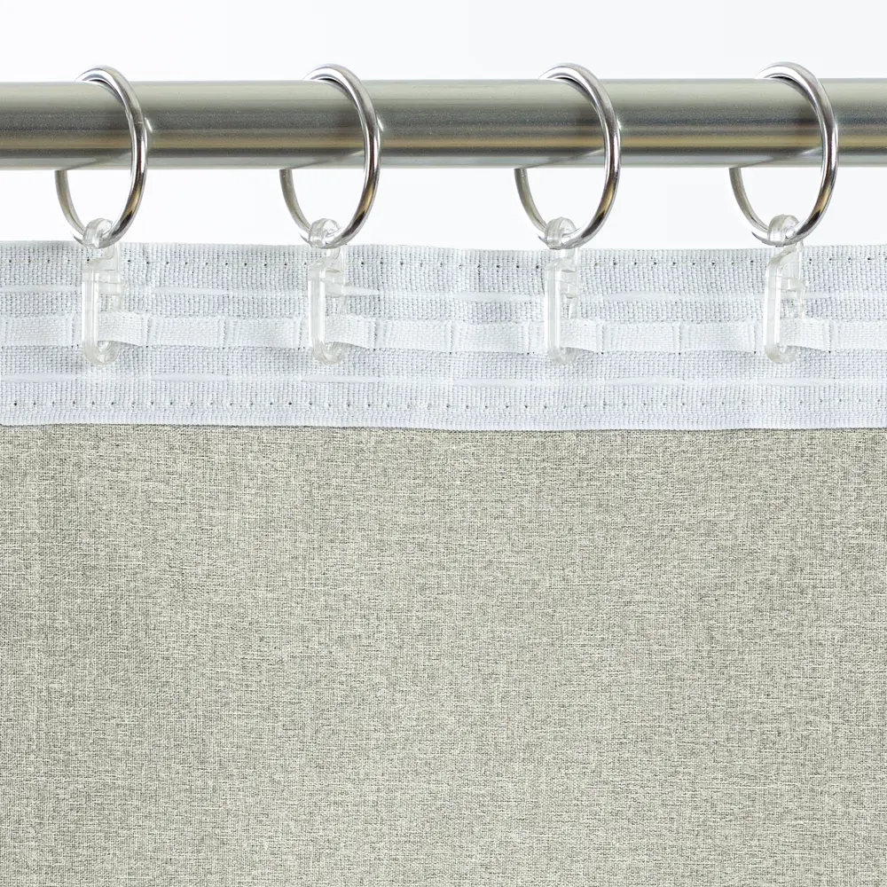 Комплект штор на ленте Нола 200x300 см цвет серо-бежевый MIAMOZA STLM-2154923 - Вид №3