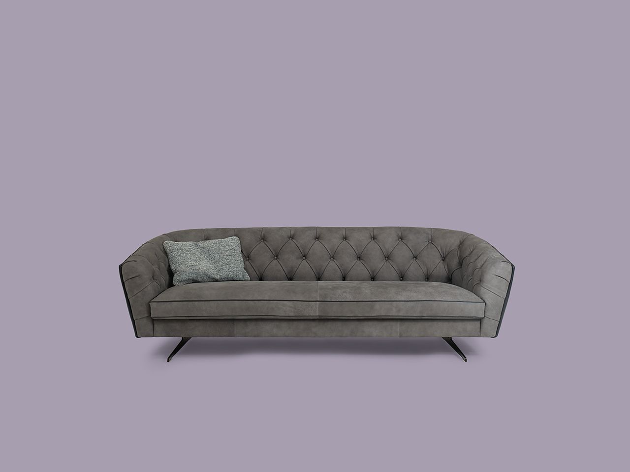 3-местный кожаный капитонный диван Borzalino New Kap ARCH-00108085 - Вид №10