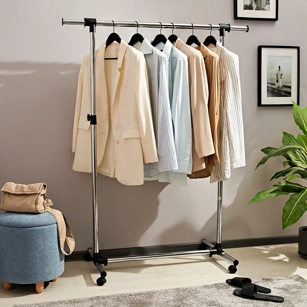 Вешалка на колесах напольная раздвижная KONSENSA STLM-2150874