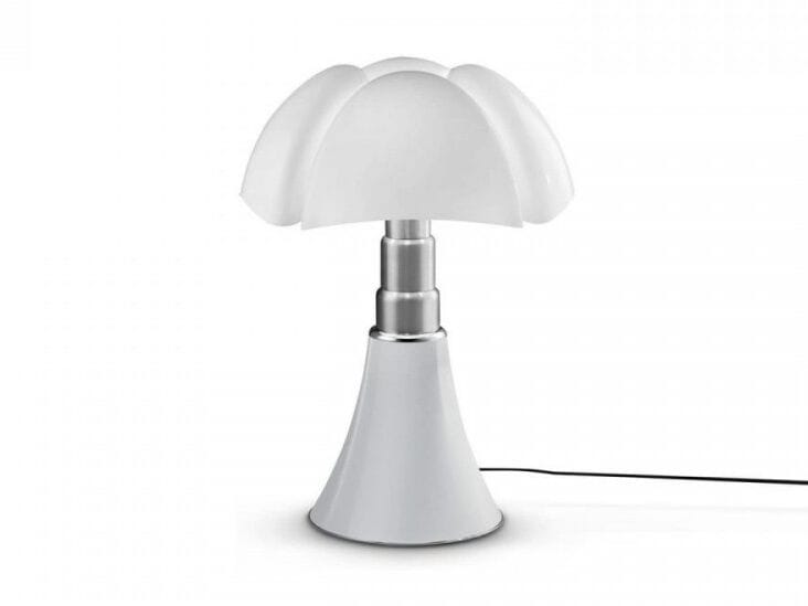 Настольная лампа из нержавеющей стали с метакрилатным абажуром In Stock Martinelli Luce ARCH-00078038