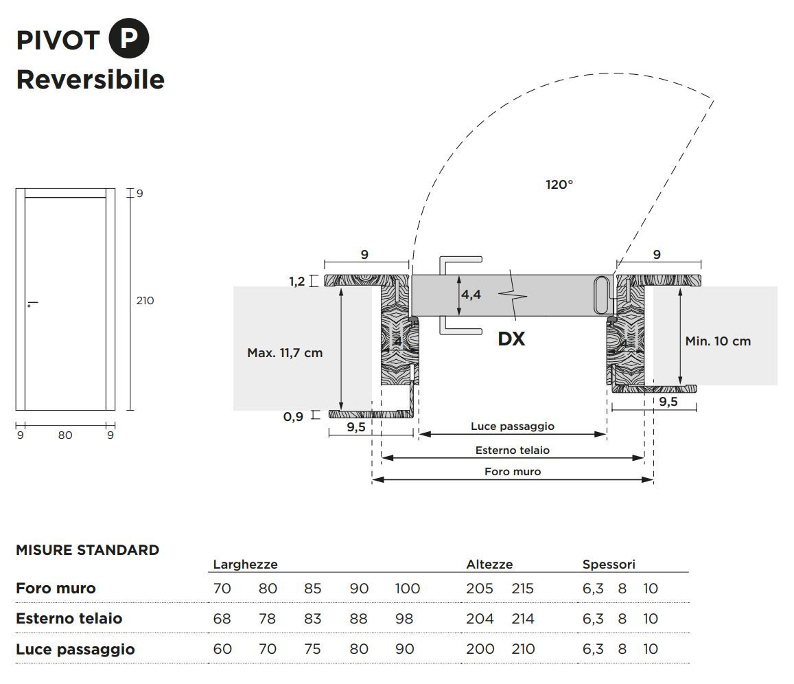 Распашная дверь с выдвижными петлями Venus Design Вера ARCH-00113450 - Вид №8