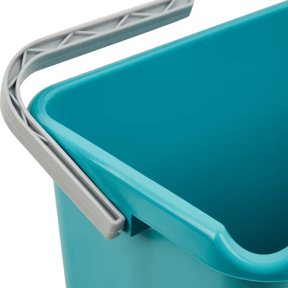 Ведро хозяйственное прямоугольное Hitt 14 л полипропилен цвет бирюзовый STLM-2136660 - Вид №2