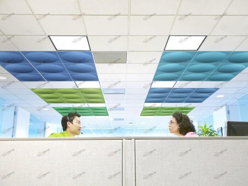 Slalom Звукопоглощающие потолочные панели из полиэфирного волокна Ecorange sun-id-1400599