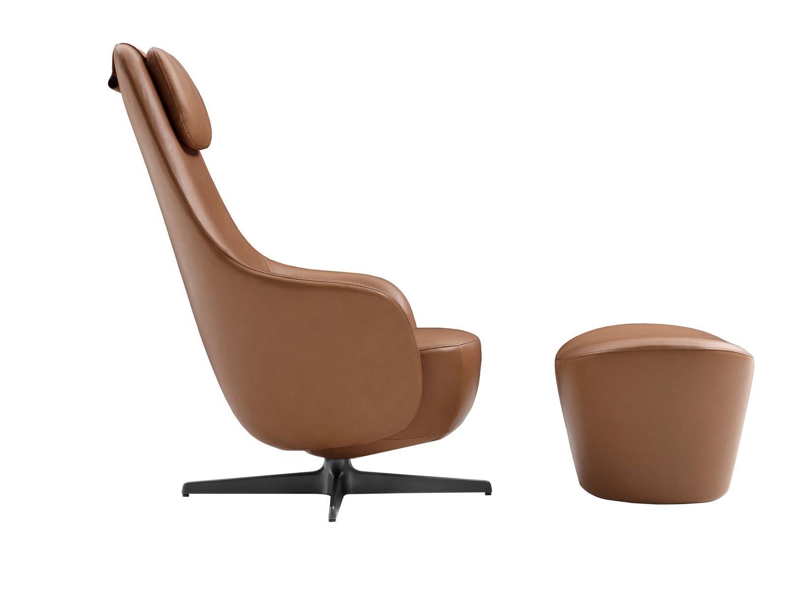 Кожаное кресло с подголовником B&B Italia Harbor ARCH-00152313 - Вид №3