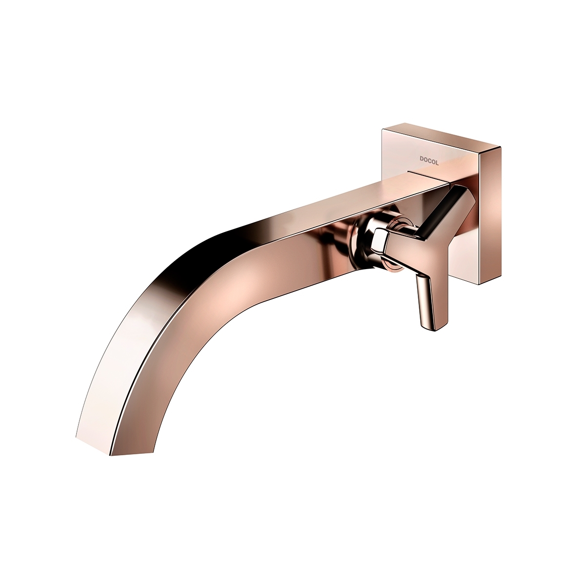 00876430 Настенный смеситель для ванной комнаты из полированного графита Docol DOCOL CITY 