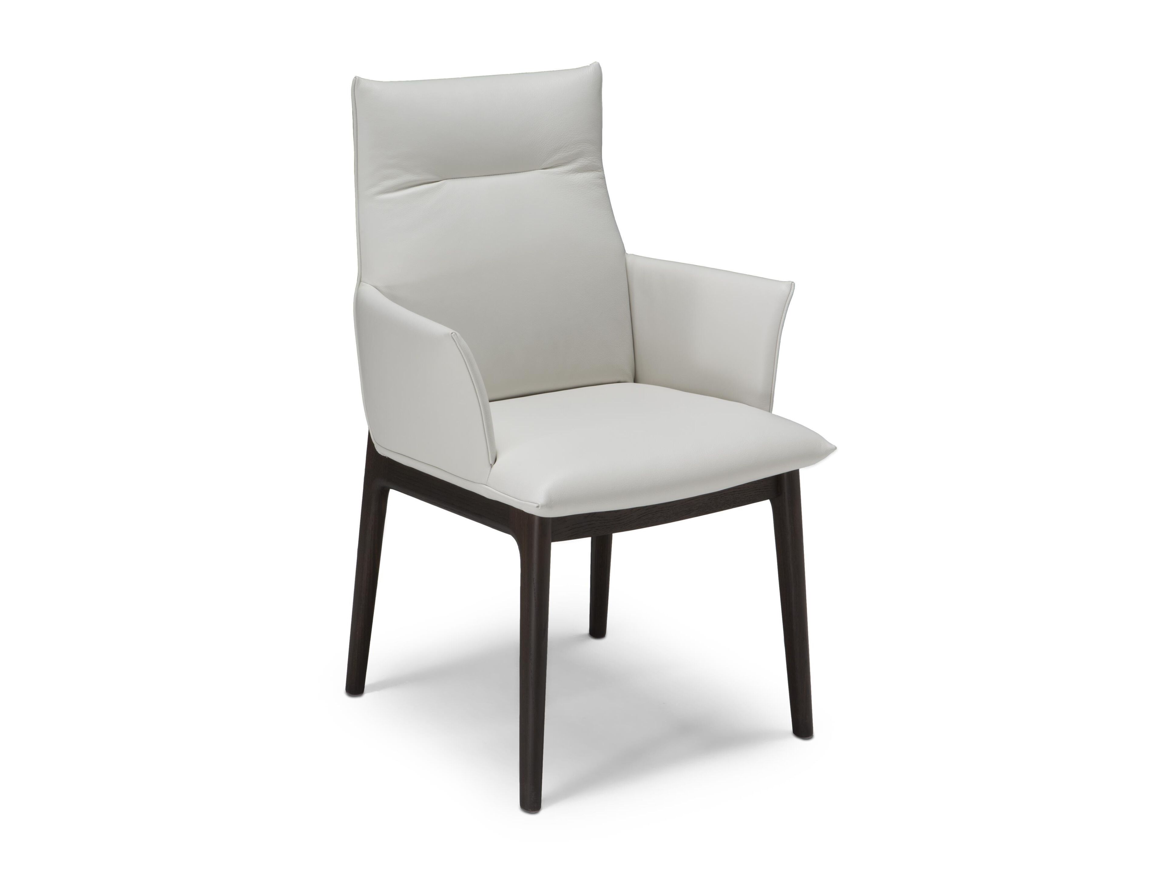 Кожаный стул с подлокотниками Natuzzi Italia SOVRANA ARCH-00053996 - Вид №1