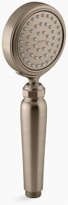KOHLER Однофункциональный ручной душ Artifacts 1,75 галлонов в минуту с технологией впуска воздуха Katalyst K-72776-G-BV