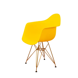 91988886 Комплект кухонных стульев 2 шт Derstuhl 330 gold 43x82x60 см полипропилен цвет лимон STLM-1536464