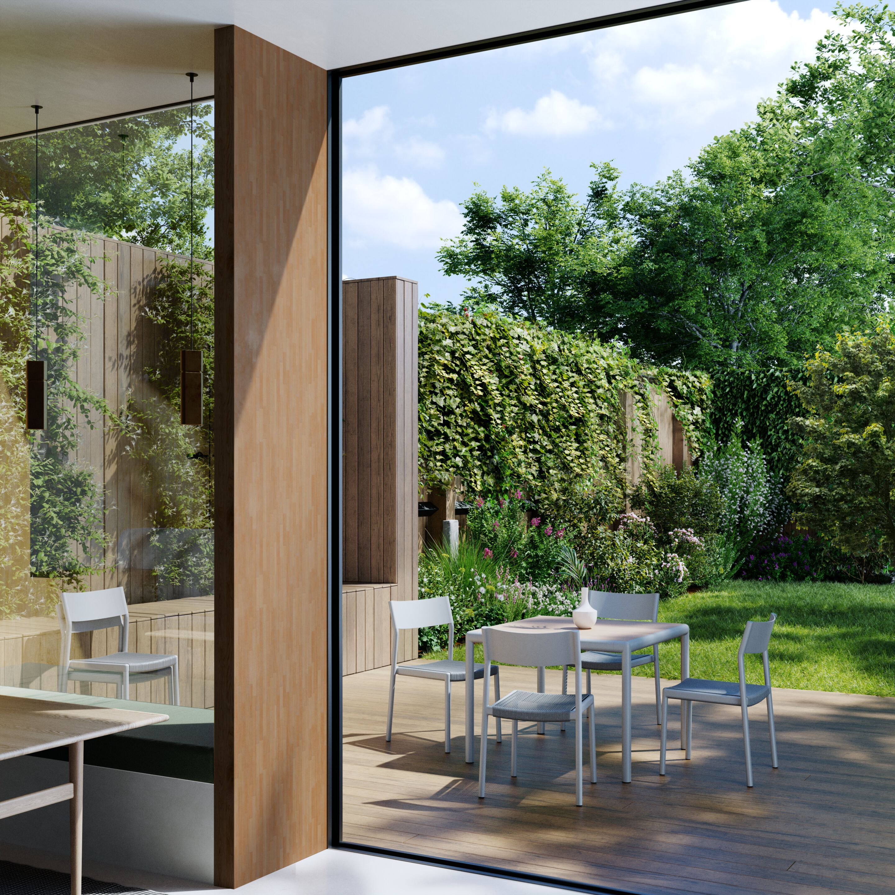 Алюминиевый стул с подлокотниками с веревочным сиденьем Kettal Passage ARCH-00131067 - Вид №5