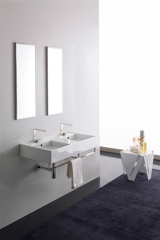 5143 Scarabeoceramica Умывальник 121x46 см Teorema 2.0 Santreyd - Вид №1