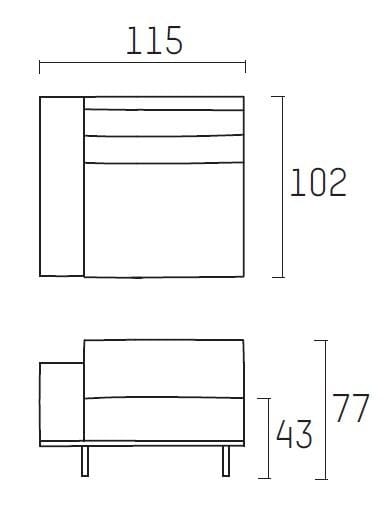 Секционный диван с огнестойкой обивкой Piet Boon DON living ARCH-00064056 - Вид №12