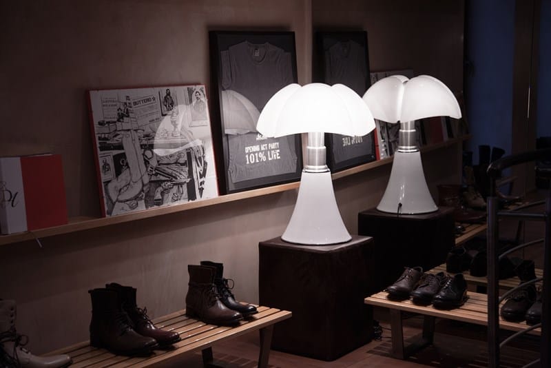 Настольная лампа из нержавеющей стали с метакрилатным абажуром In Stock Martinelli Luce ARCH-00078038 - Вид №3