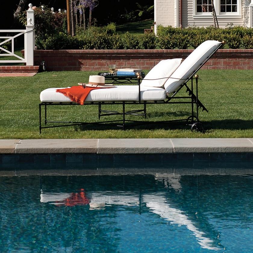 JANUS et Cie Садовая кушетка из нержавеющей стали с подлокотниками Amalfi sun-id-1397296 - Вид №1