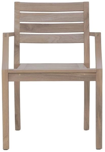 JANUS et Cie Штабелируемый стул из тикового дерева с подлокотниками Relais sun-id-1461787 - Вид №1