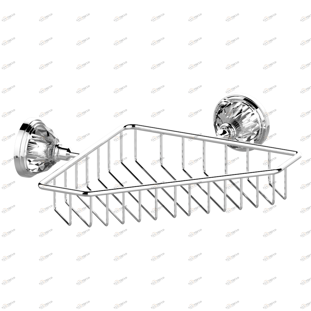E53-3623 Мыльница-сетка большая угловая с фланцами 200 x 200 мм Thg-paris Najem Хром E53-3623 CAT.A