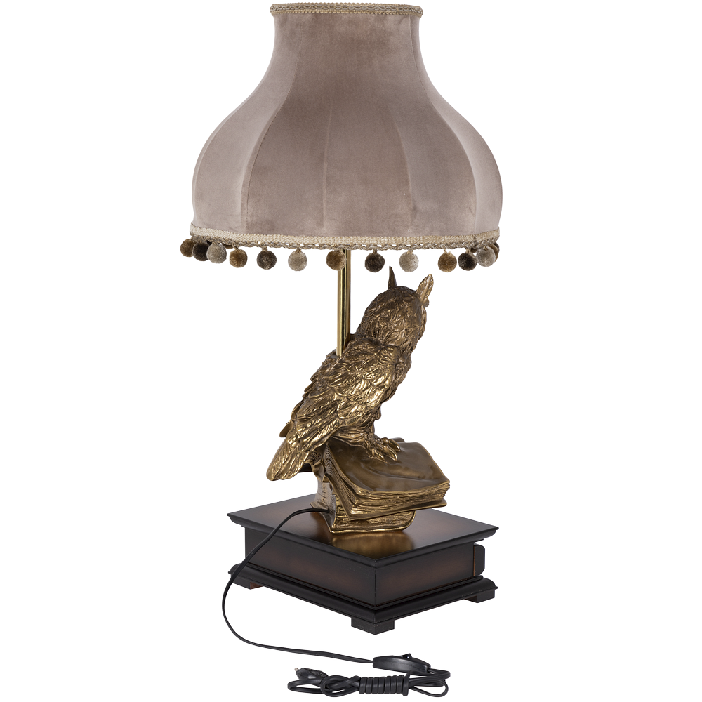 33006/1,34074 Настольная лампа с бюро Ученый Филин Классика Капучино BOGACHO 4627138211540, 4627155810764 - Вид №1