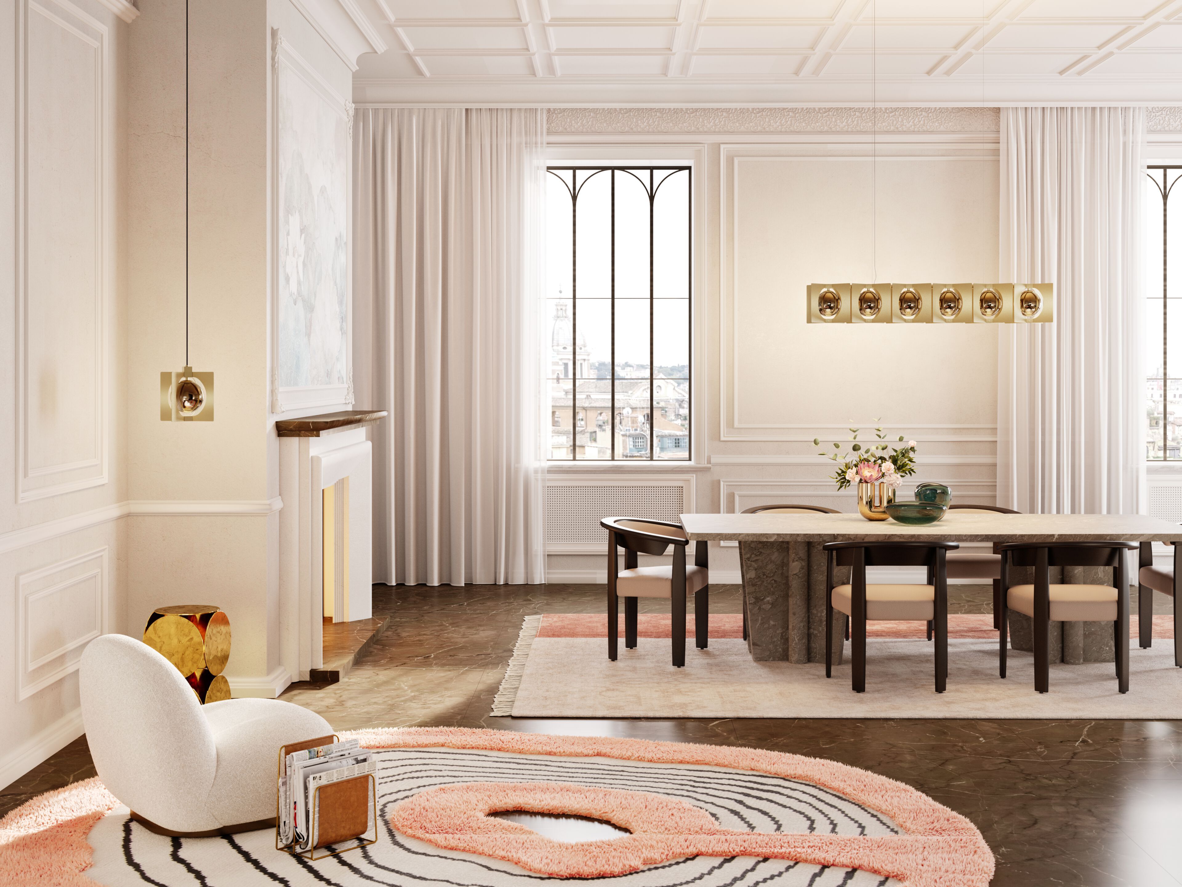 Металлический подвесной светильник Masiero GIROUETTE ARCH-00124463 - Вид №3