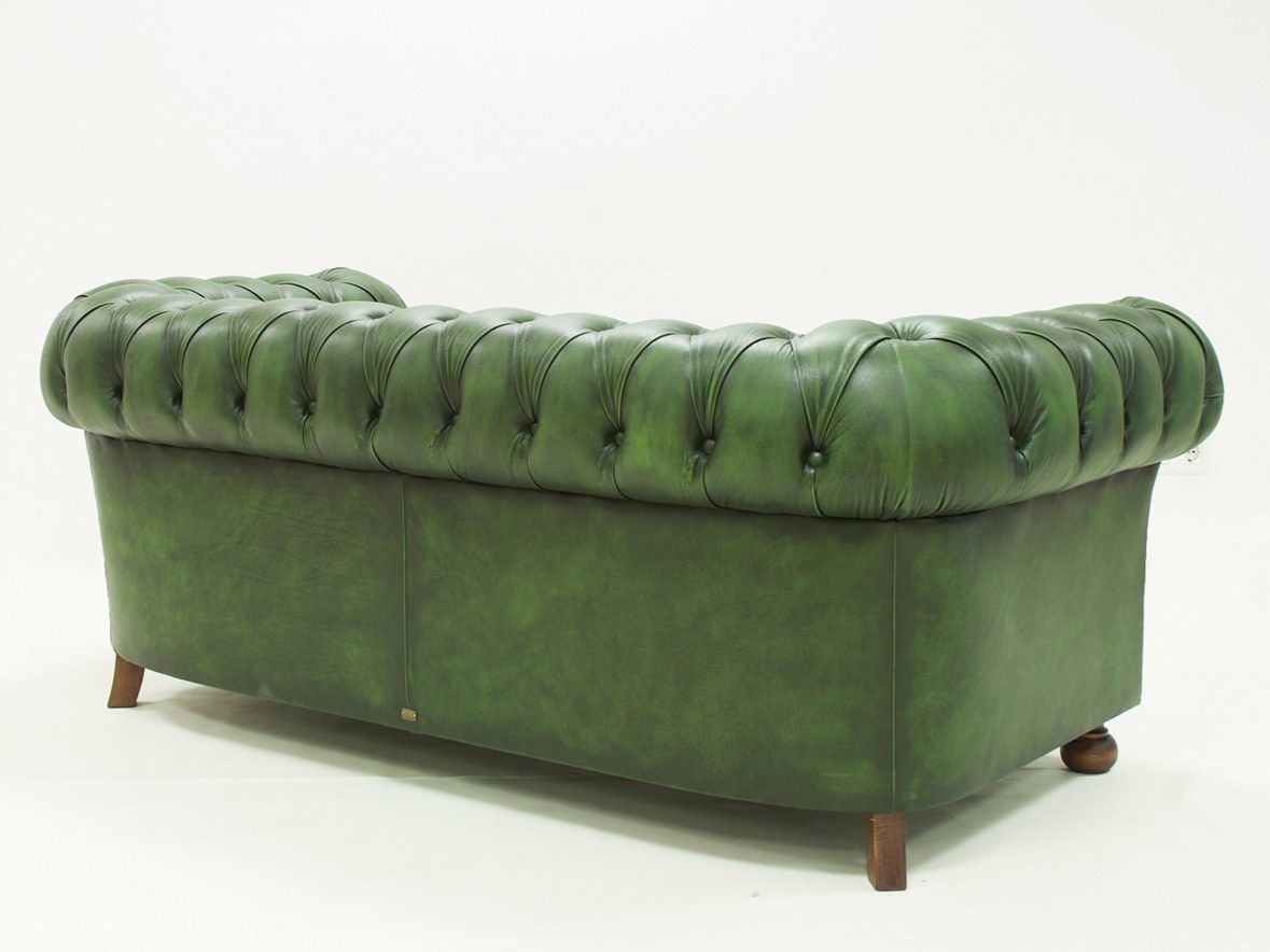 2-местный кожаный капитонный диван CREARTE COLLECTIONS Chesterfield Classic Origins ARCH-00042266 - Вид №9