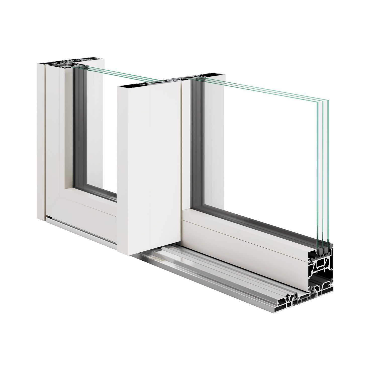 Алюминиевое раздвижное окно D&V Serramenti ASE 80 HI ARCH-00019422 - Вид №3