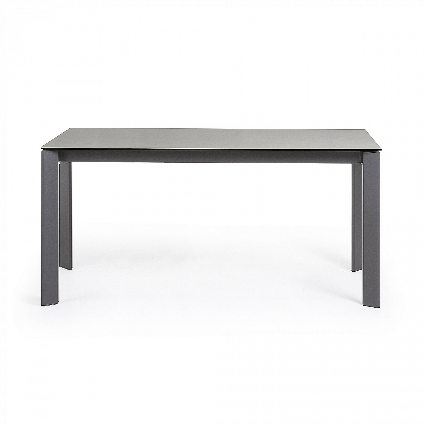 053504 Стол Atta 160 (220) x90 антрацит керамика La Forma Axis - Вид №1