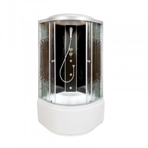 BМ4590 с гм. и эл. BLACK Душевая кабина DETO Серия ВМ