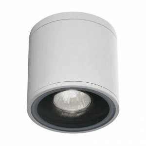 Уличный настенный светильник 10,5х10,5х10,5 см белый Gun PL1 Bianco Gun PL1 IDEAL LUX GUN BIANCO 00-3898706 Белый;прозрачный
