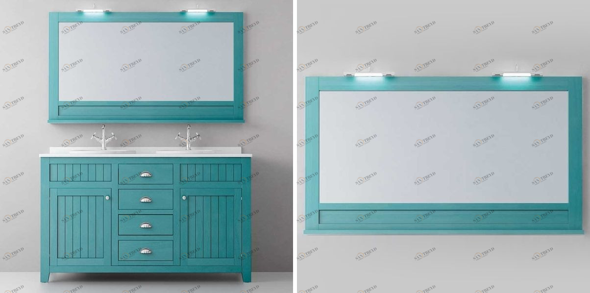 Avila Dos Зеркало COLONIAL в раме с полкой 140×85 Color 29 COUNTRY MIRRORS 0316205N29