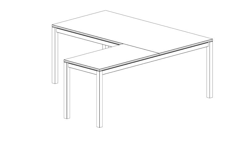Модульный рабочий стол Quadrifoglio Group дизайн-офис ARCH-00089584 - Вид №15