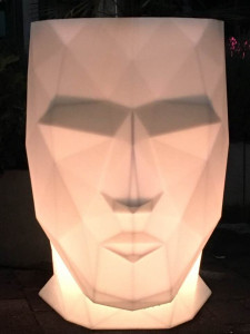 070593 Кашпо матовое светящееся LED RGBW Cable 100см Vondom Adan