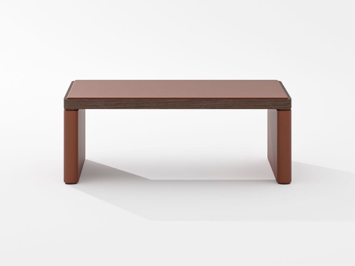 Прямоугольный кожаный журнальный столик PROF Flow ARCH-00120969 - Вид №1
