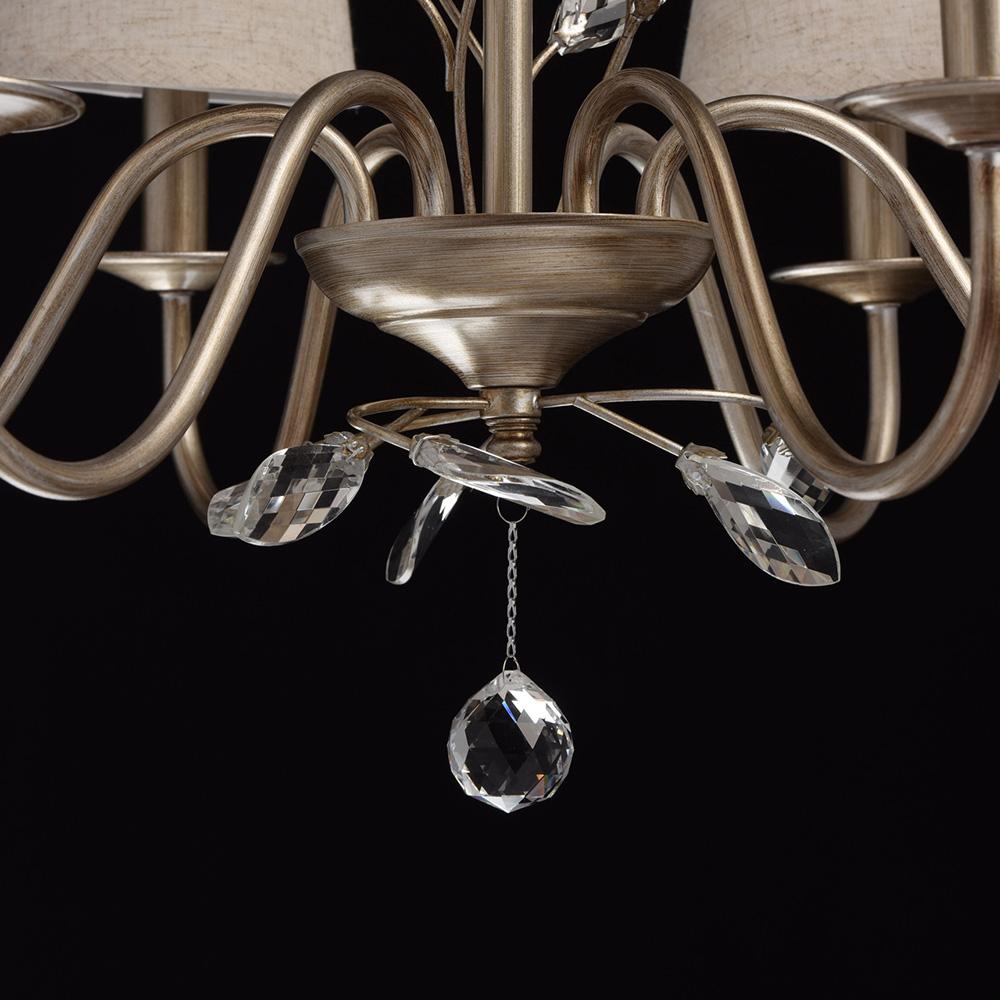 Подвесная люстра MW-Light Августина 4 419011206 MW-LIGHT ДИЗАЙНЕРСКИЕ, АВГУСТИНА 186082 Бежевый  - Вид №2