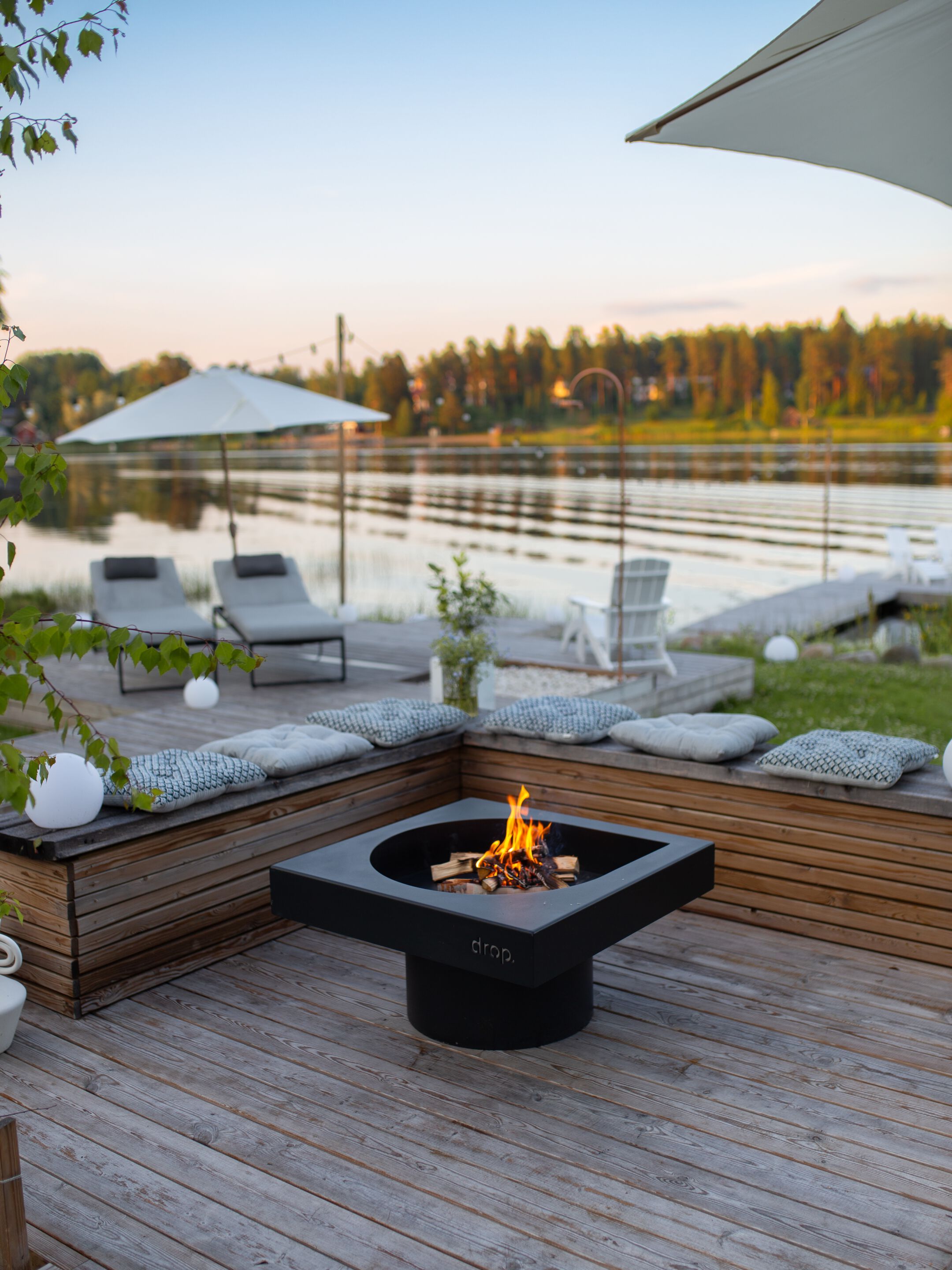 Камин из нержавеющей стали Drop DESIGN FIRE ARCH-00036201 - Вид №2