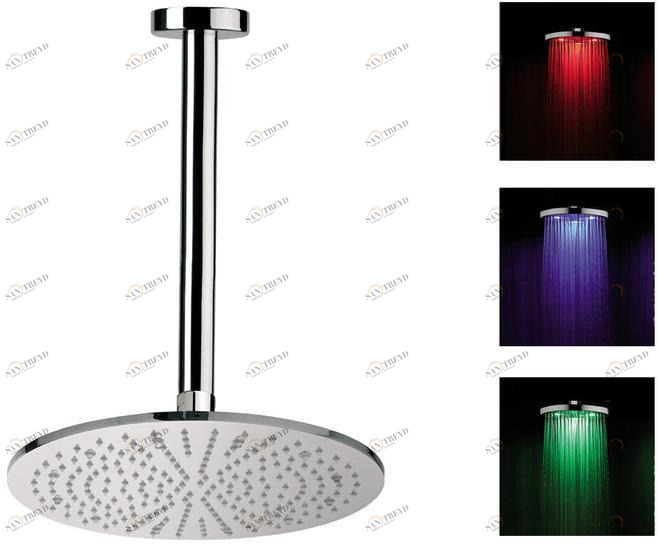 Rubinetterie Mariani Потолочная лейка для душа с кронштейном для хромотерапии Cromoterapia 150-l1