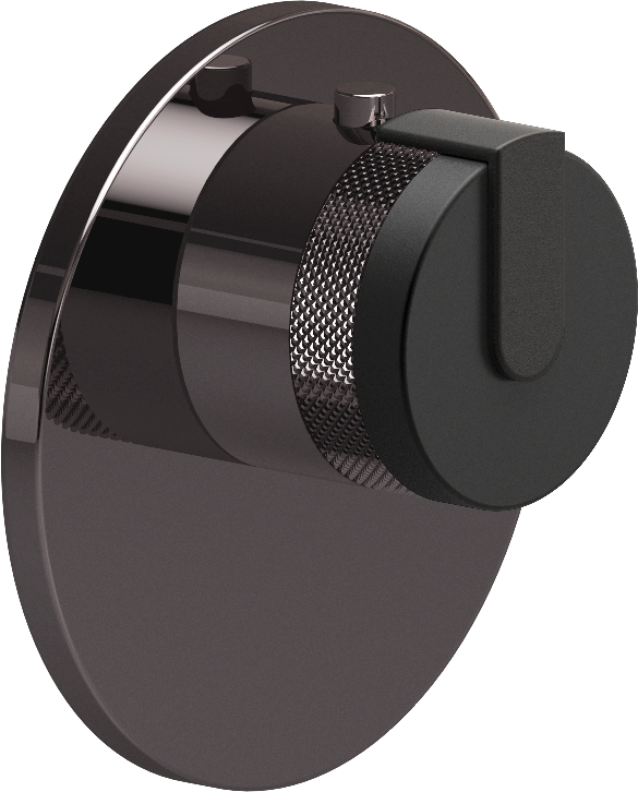 E-8027-R1MBKE-L1BK-OX-T Термостатический переключатель 3/4-Внешняя часть GRAFF MOD+