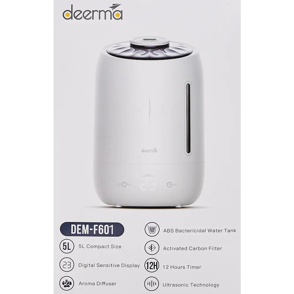 Увлажнитель воздуха ультразвуковой Deerma DEM-F601 цвет белый STLM-2178304 - Вид №4