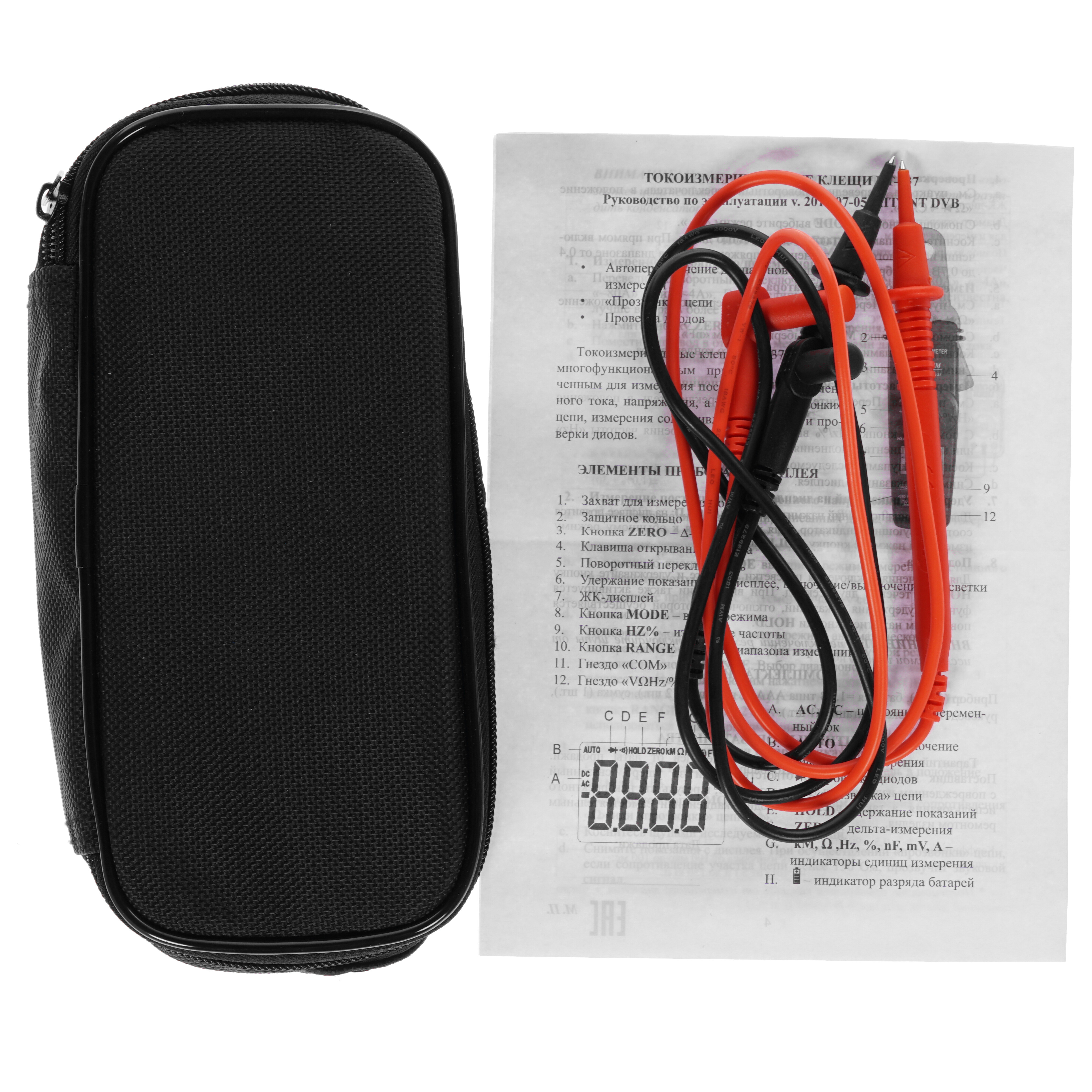 Клещи токоизмерительные CEM DT-337 1092602 STDN-0132433 - Вид №5