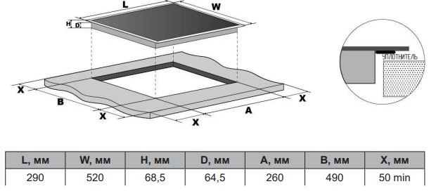 9114652 Индукционная варочная поверхность Darina 6Р ЕI527 B STDN-0119864 - Вид №1