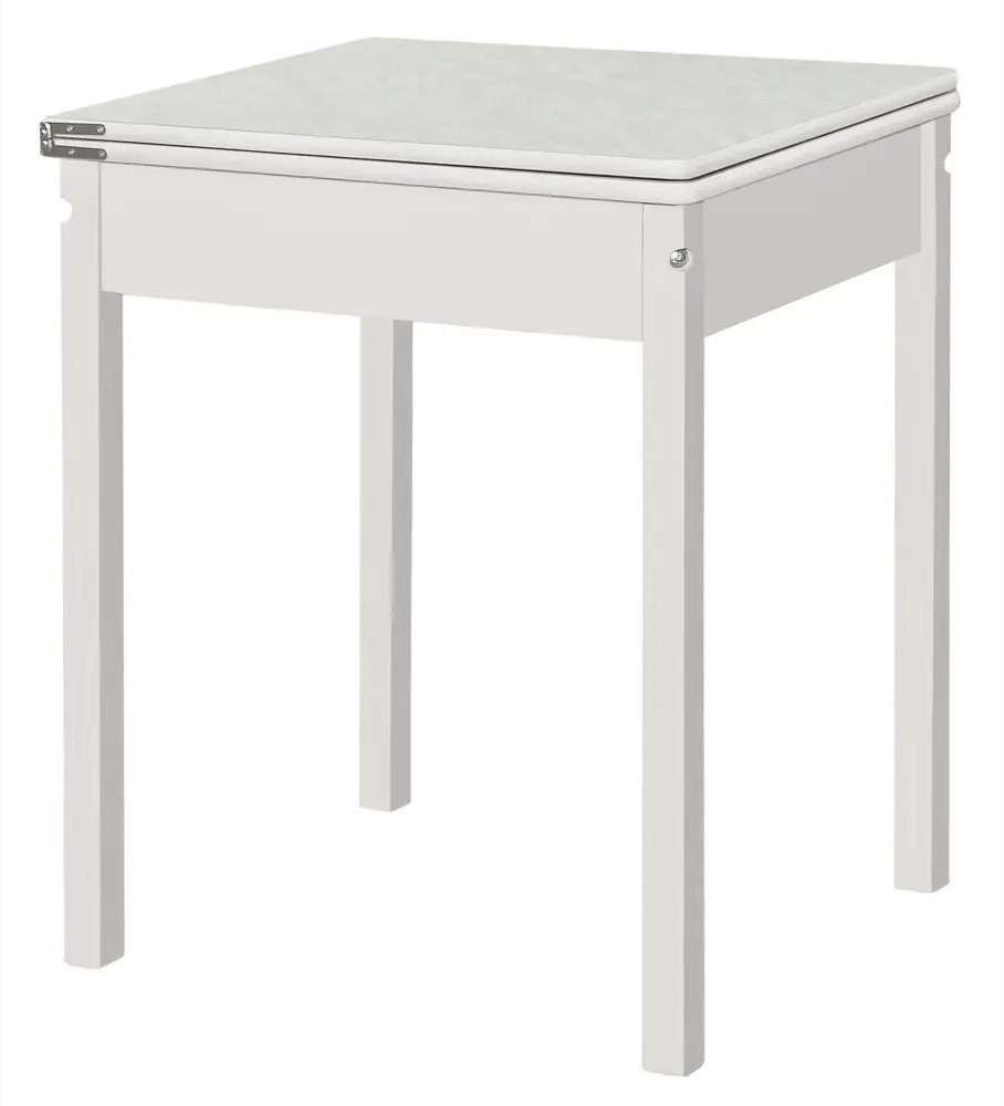 91326252 Кухонный стол квадратный Элегия СОВ_М 60-120x75x60 см пластик цвет мрамор/белый STLM-0860937