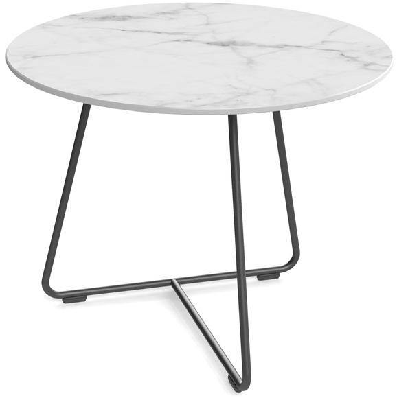 ZÜCO Круглый металлический журнальный столик и столешница из hpl Averio Av 245 - Вид №1