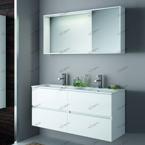 КОМПЛЕКТ МЕБЕЛИ FUSSION LINE 120 СМ GLOSS WHITE SALGAR 23311