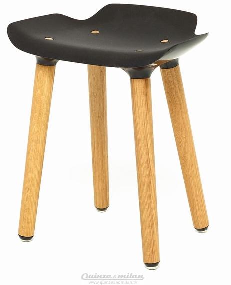 Quinze & Milan Низкий деревянный табурет Pilot sun-id-1379040 - Вид №1