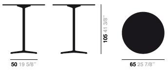 arper Высокий стол с основанием 4 звезды Fred sun-id-1434831 - Вид №1