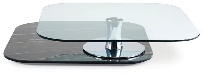 Roche Bobois Квадратный стеклянный журнальный столик sun-id-1415304 - Вид №1