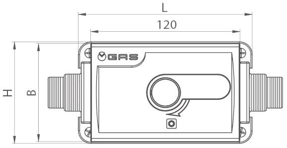 TECO Встроенный газовый запорный вентиль с рычагом K2 sun-id-1461825 - Вид №2