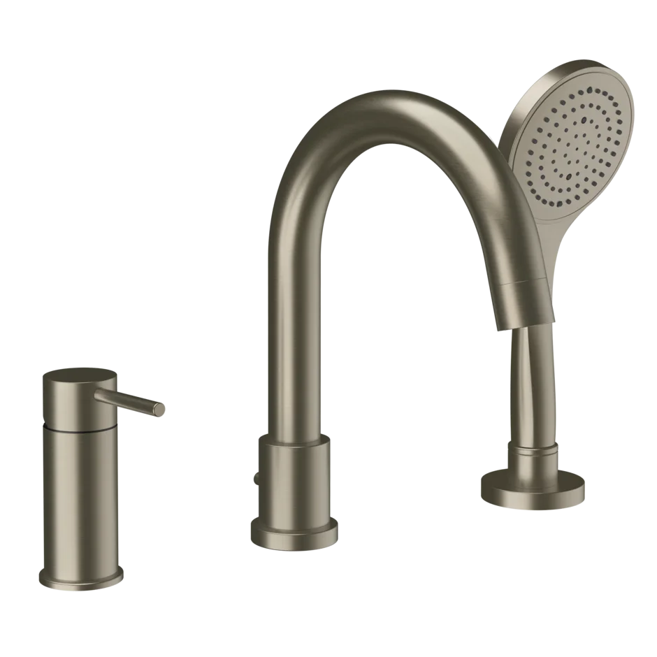 Смеситель для ванны 18637 149 Gessi Via tortona МАТОВЫЙ НИКЕЛЬ FINOX 18637149