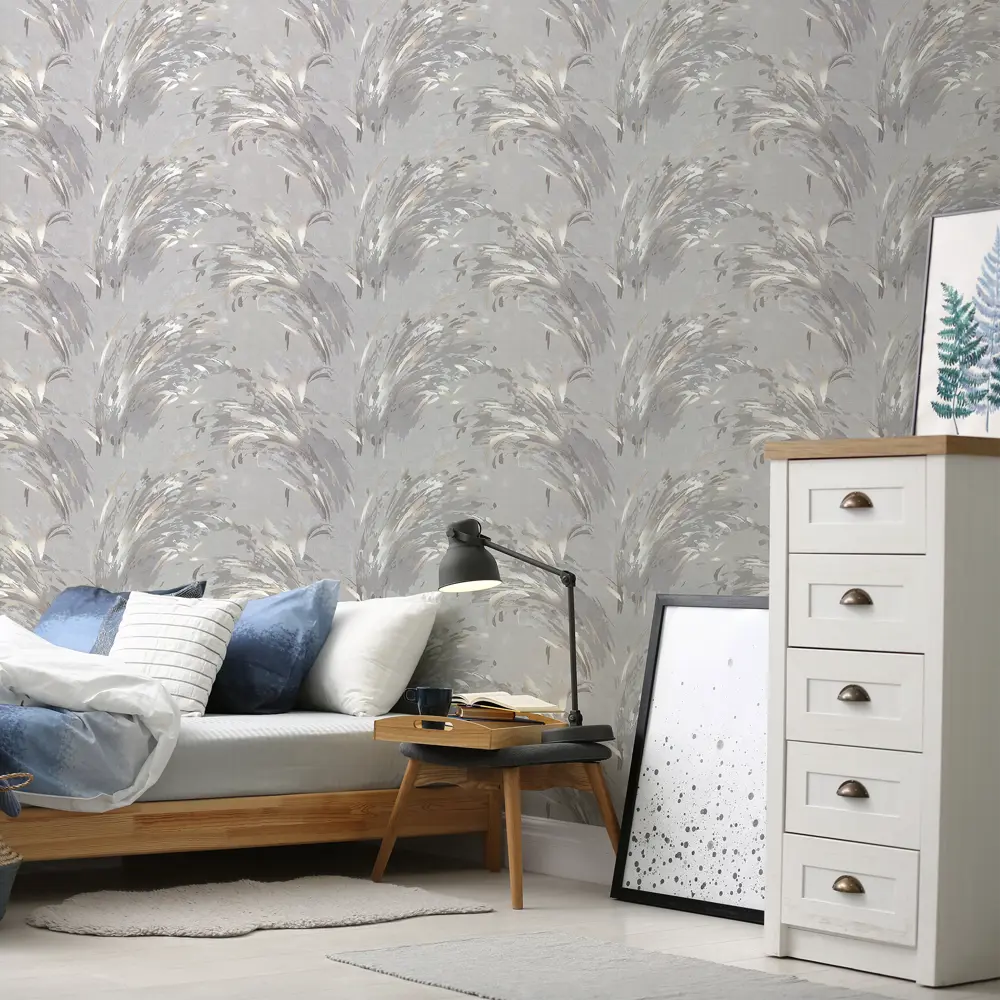 Обои Wall Decor Рокси: бежевые флизелиновые с геометрическим узором 89417502 STLM-1574194 - Вид №3