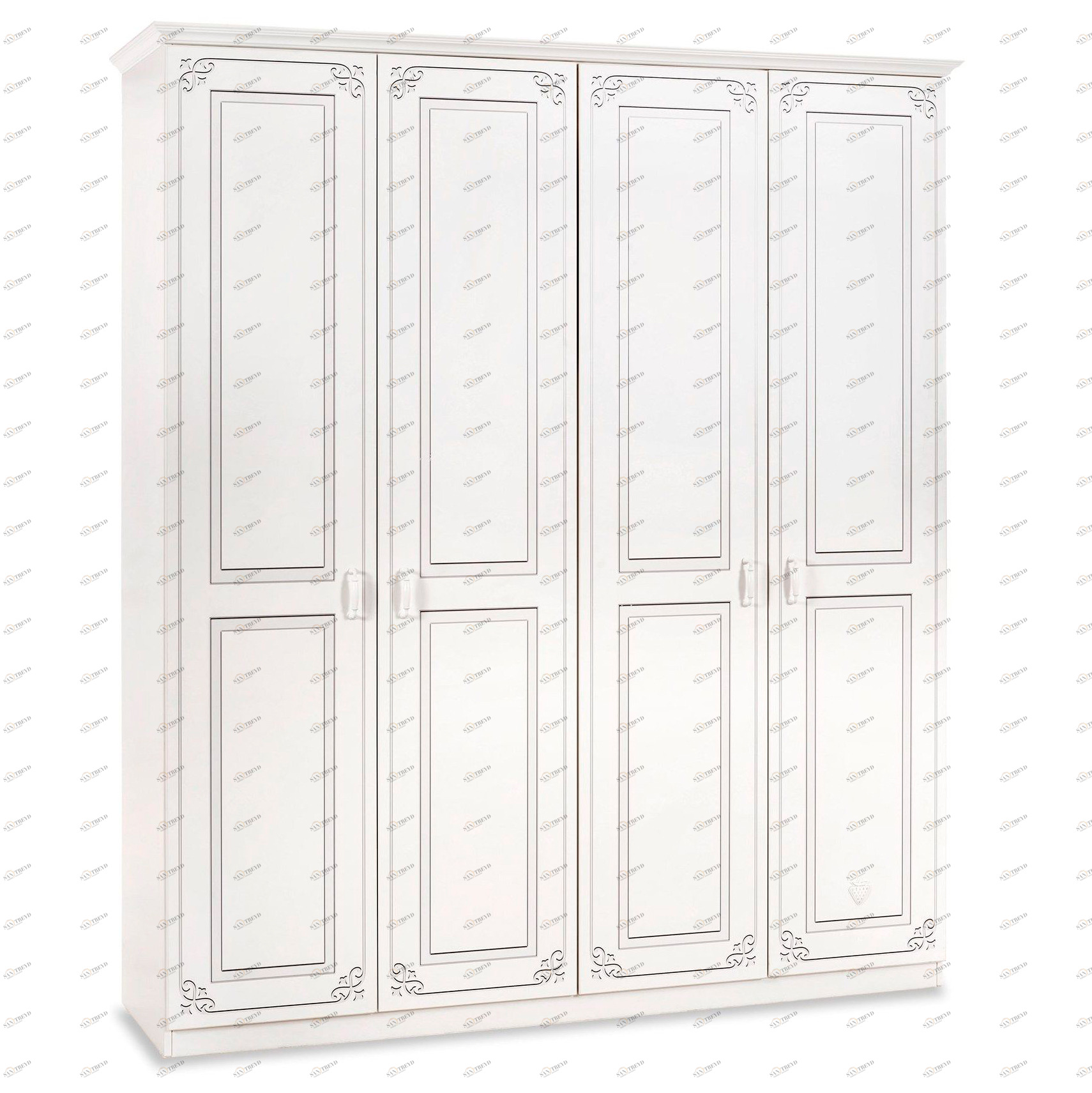 Шкаф распашной белый четырехдверный Selena CILEK SELENA 00-3832621 Белый Santreyd