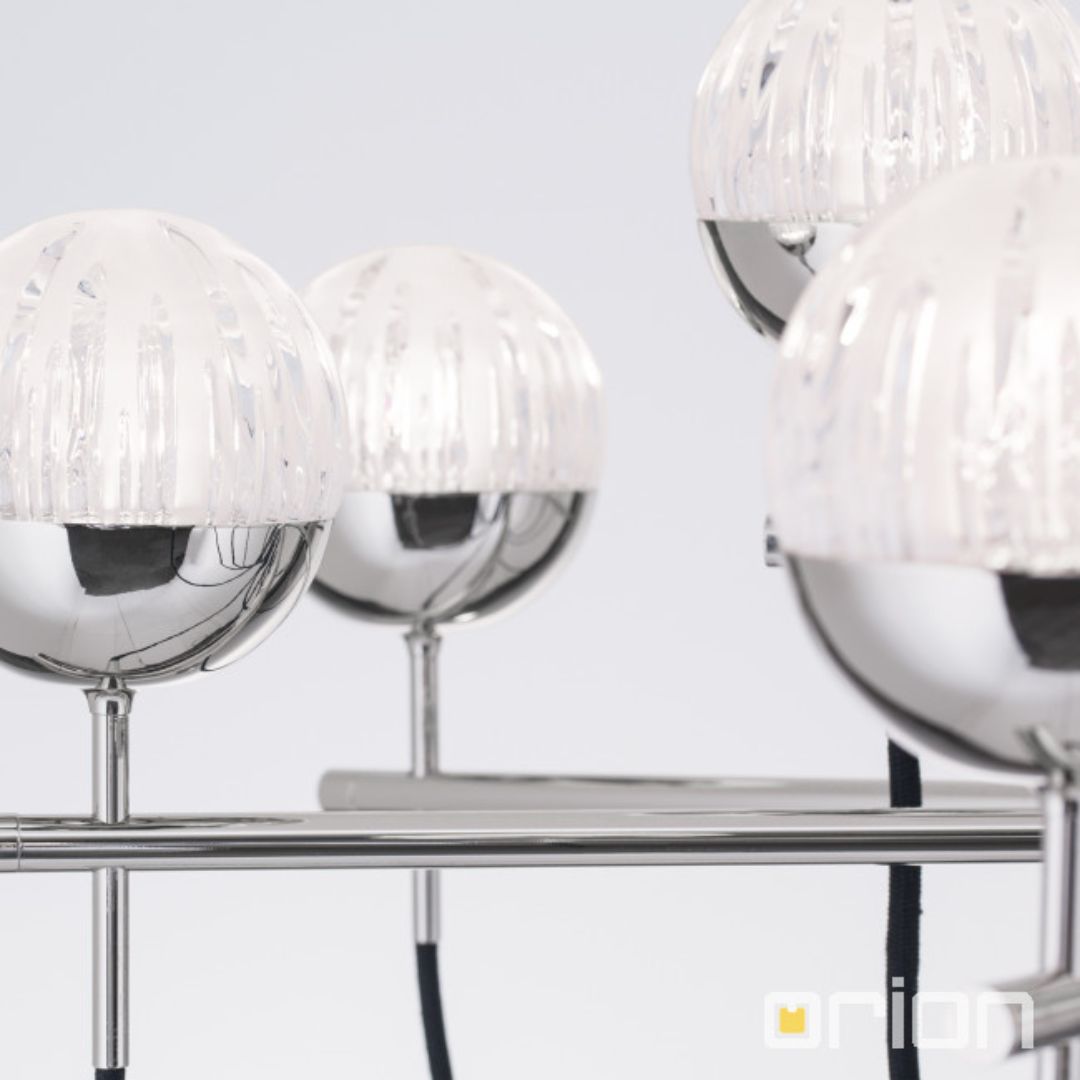 Orion LU 1735/8+4 nickel/500 люстра подвесная Ball 119758 - Вид №2