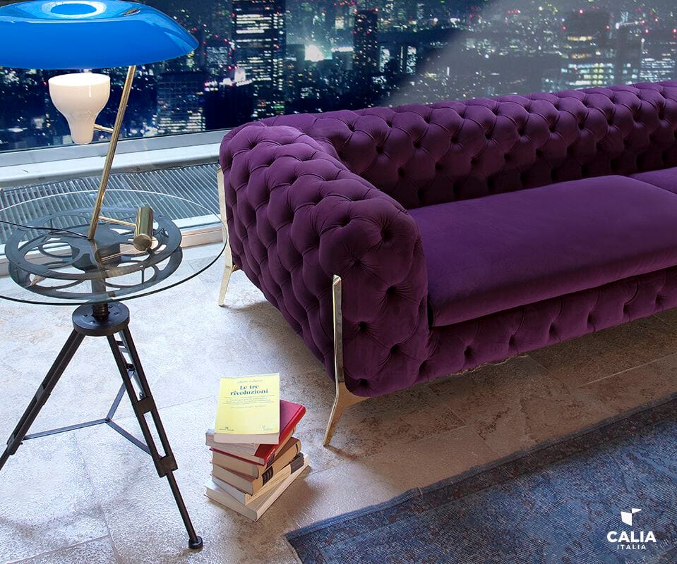 3-местный бархатный диван capitonné Calia Italia Superior ARCH-00006166 - Вид №2