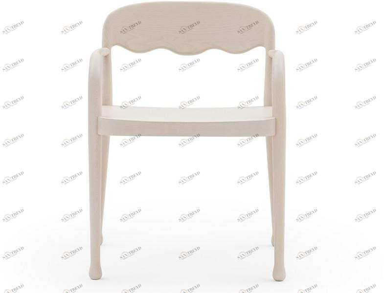 Billiani Кресло из дерева с подлокотниками Frisée 252
